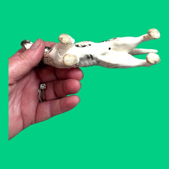 Vintage Porcelain English Irish Setter Dog Figurine White Brown Pointer Mini 6" - Picture 4 of 8